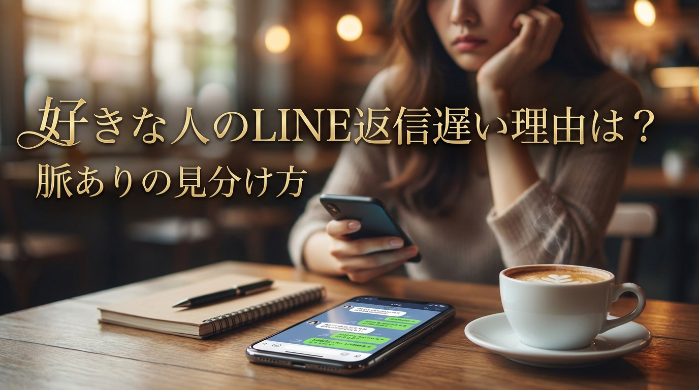 好きな人のLINE返信遅い理由は？脈ありの見分け方