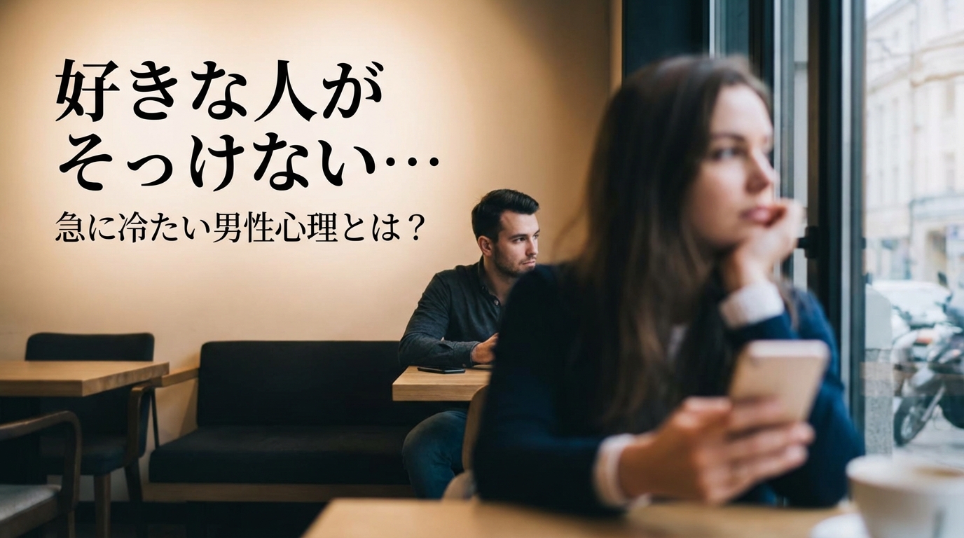 好きな人がそっけない…急に冷たい男性心理とは?