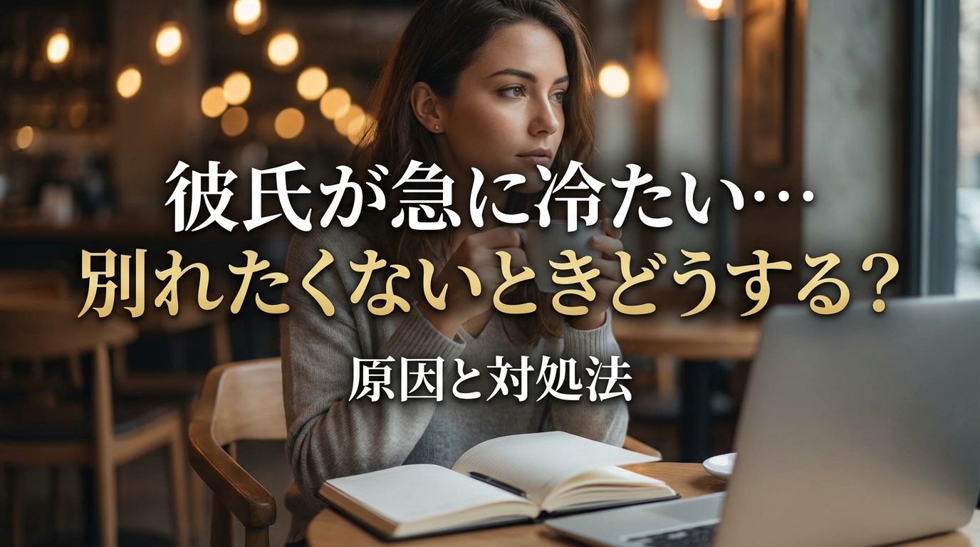 彼氏が急に冷たい…別れたくないときどうする？原因と対処法