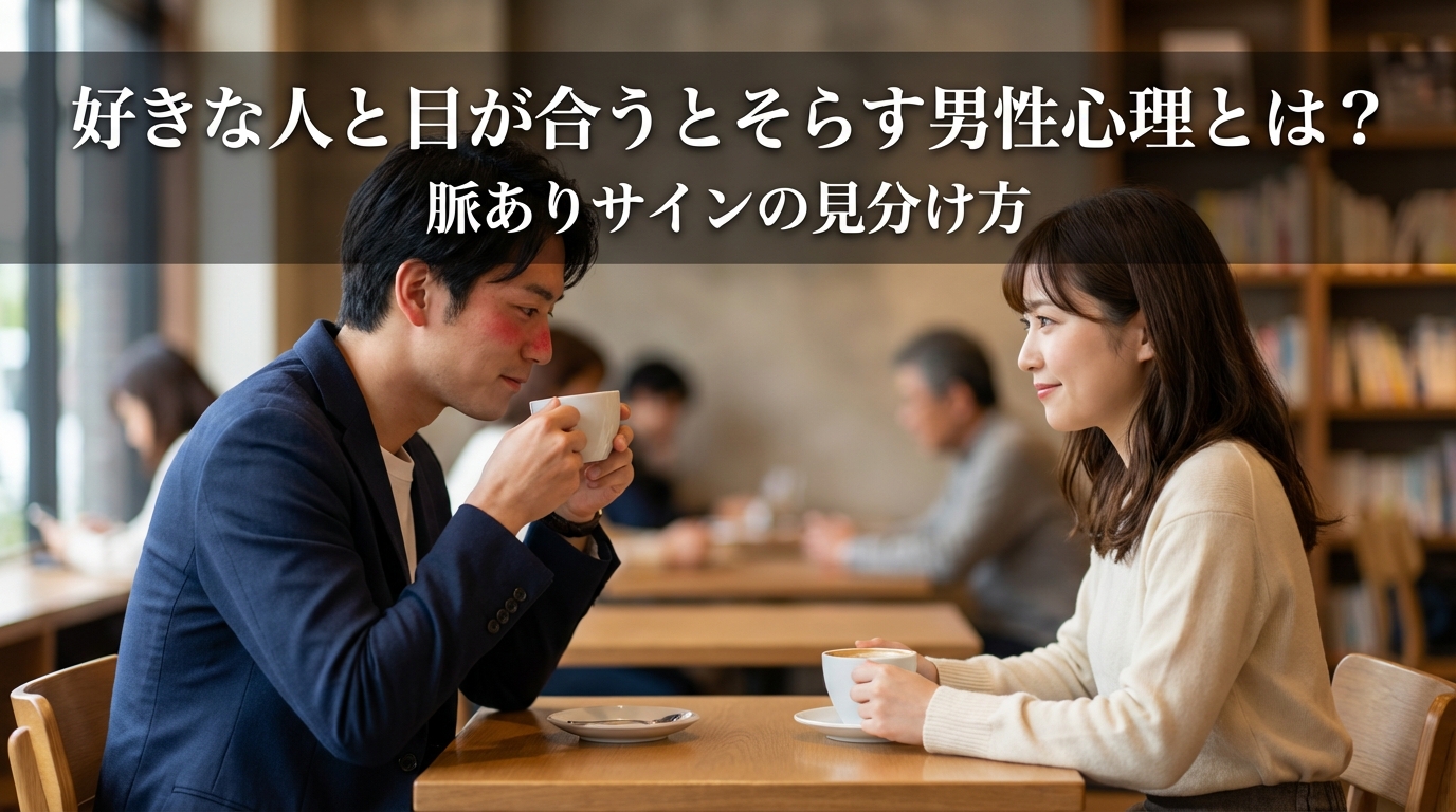 好きな人と目が合うとそらす男性心理とは?脈ありサインの見分け方