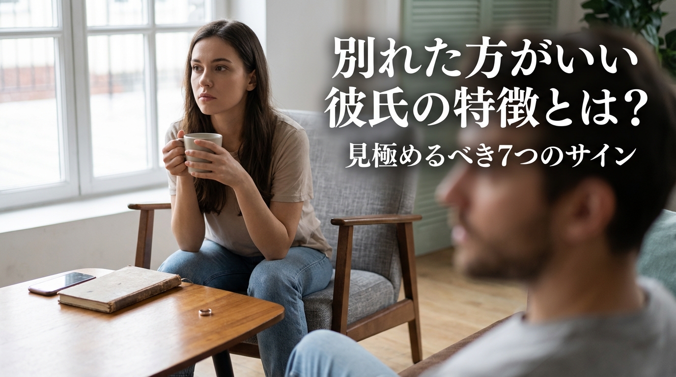 別れた方がいい彼氏の特徴とは？見極めるべき7つのサイン