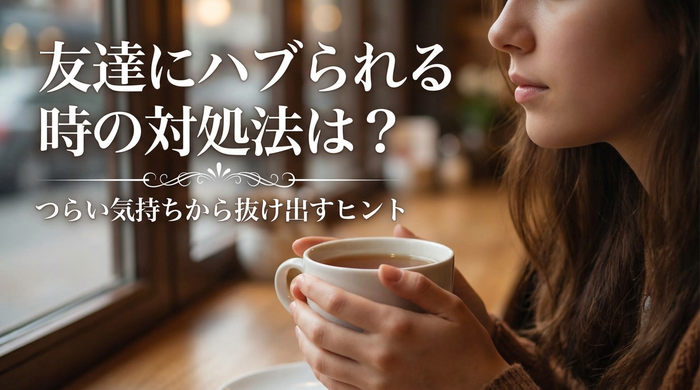 友達にハブられる時の対処法は？つらい気持ちから抜け出すヒント