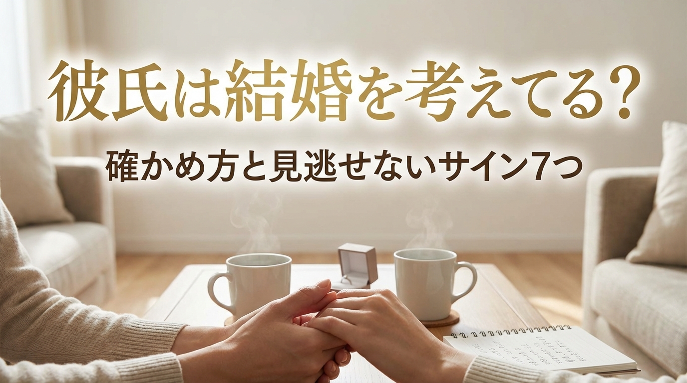 彼氏は結婚を考えてる?確かめ方と見逃せないサイン7つ