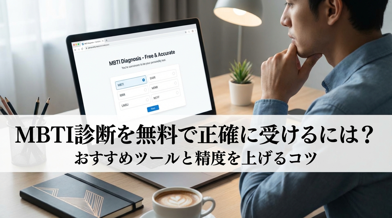 MBTI診断を無料で正確に受けるには？おすすめツールと精度を上げるコツ