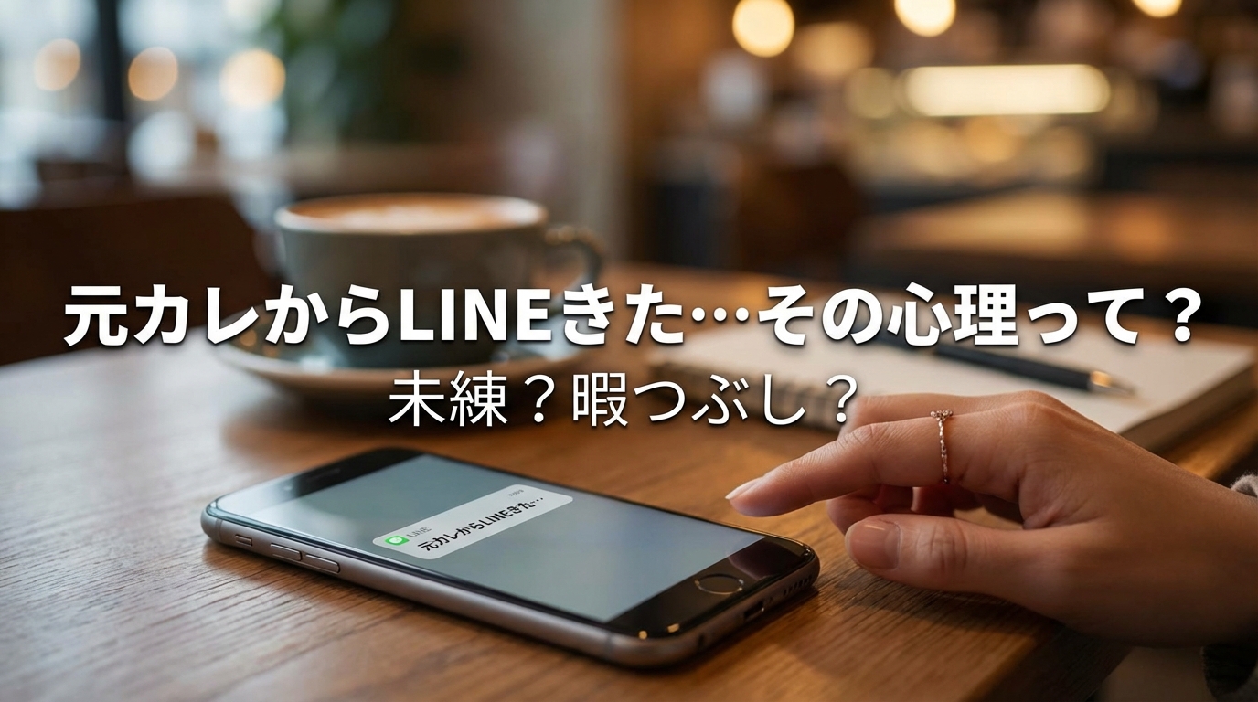 元カレからLINEきた…その心理って？未練？暇つぶし？