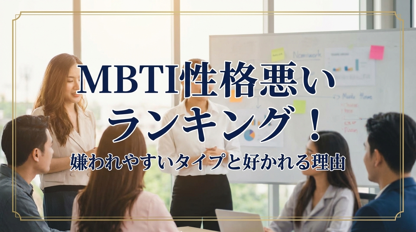 MBTI性格悪いランキング！嫌われやすいタイプと好かれる理由