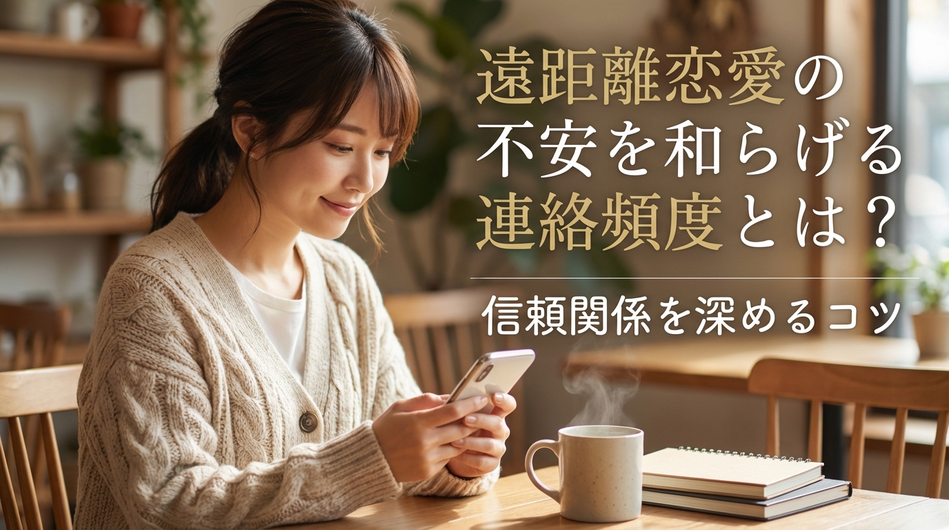 遠距離恋愛の不安を和らげる連絡頻度とは？信頼関係を深めるコツ