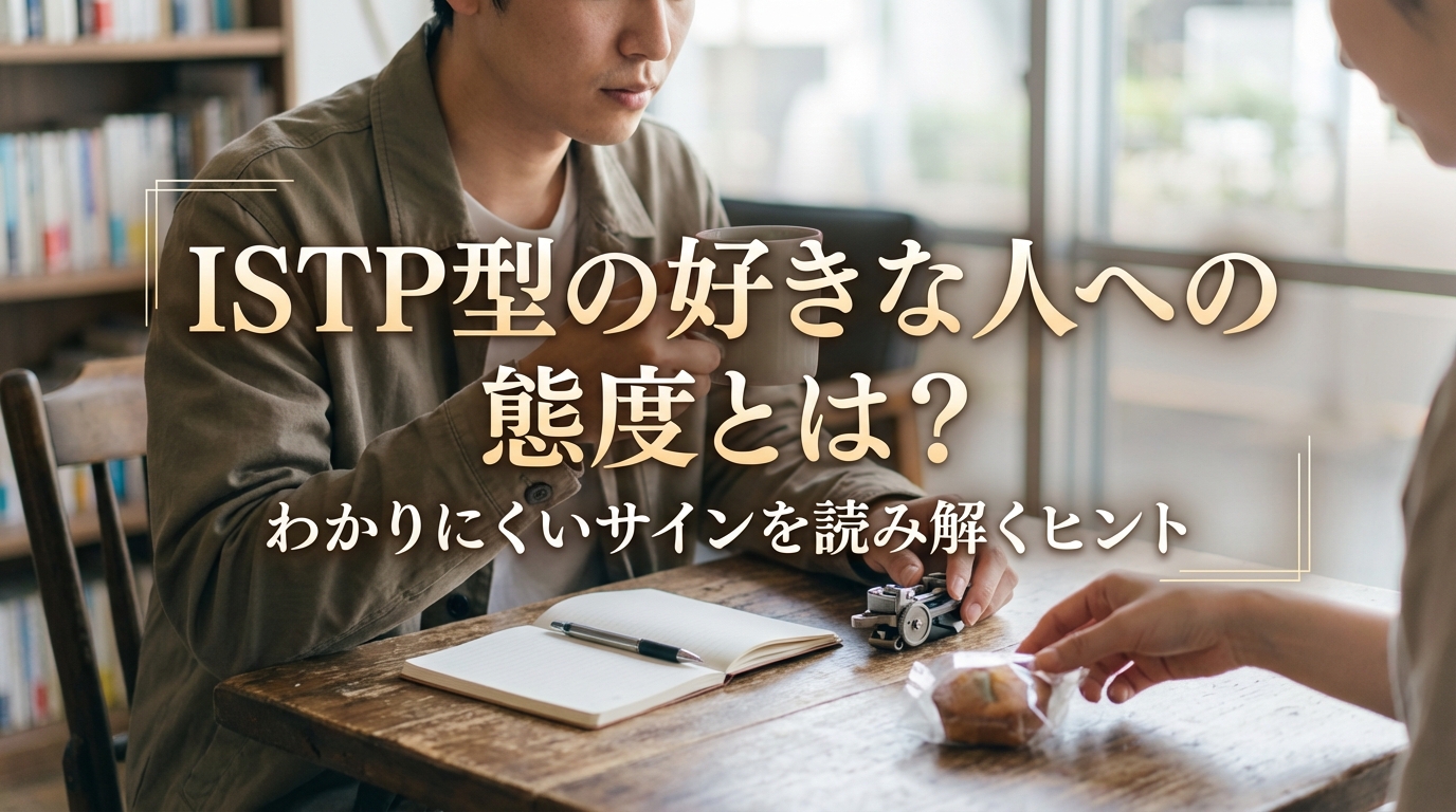 ISTP型の好きな人への態度とは？わかりにくいサインを読み解くヒント