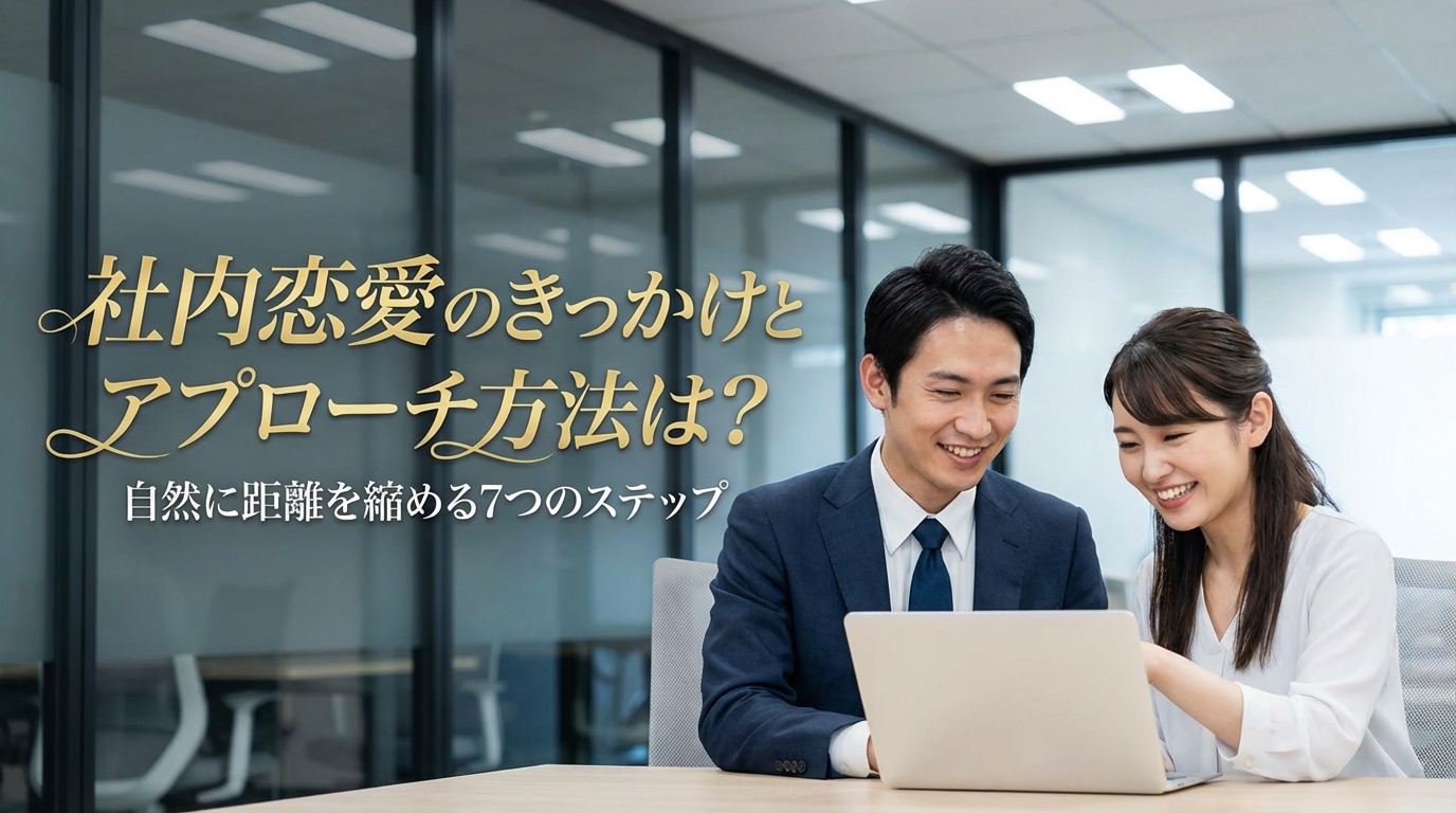 社内恋愛のきっかけとアプローチ方法は？自然に距離を縮める7つのステップ