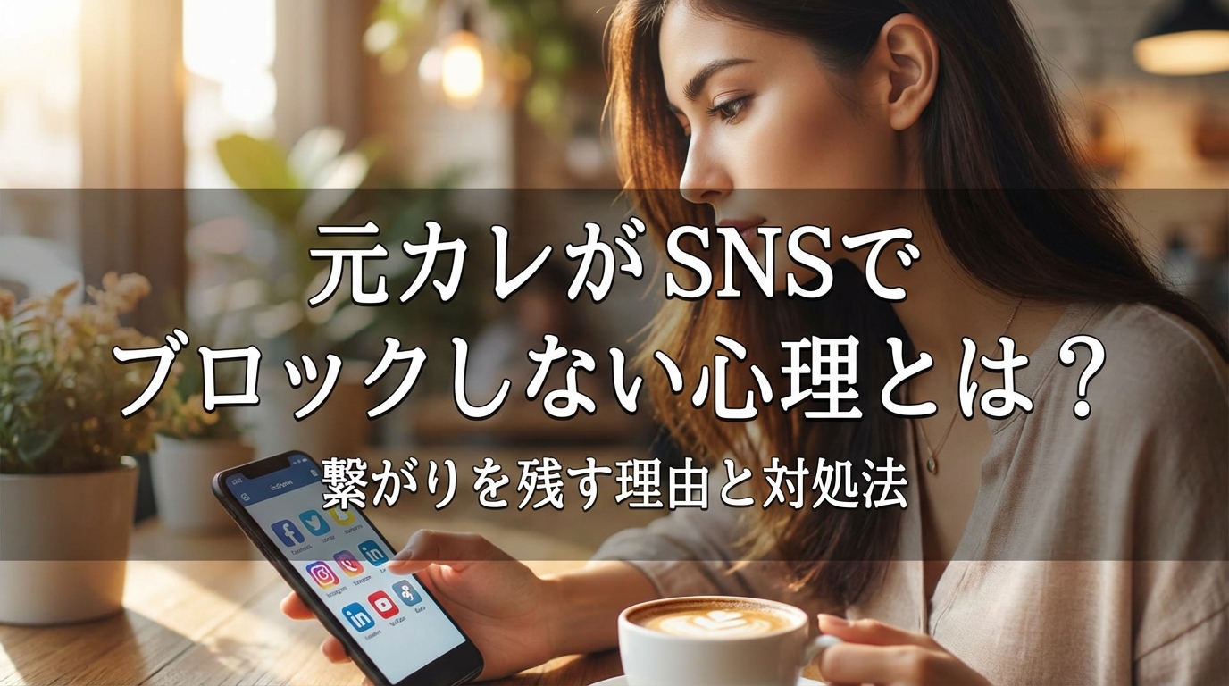 元カレがSNSでブロックしない心理とは？繋がりを残す理由と対処法
