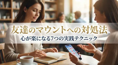 友達のマウントへの対処法｜心が楽になる7つの実践テクニック