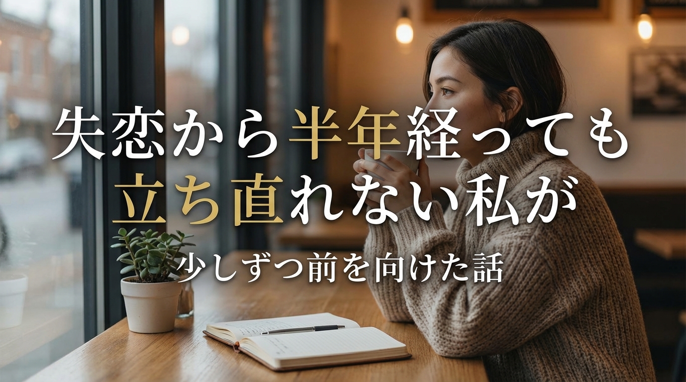 失恋から半年経っても立ち直れない私が少しずつ前を向けた話