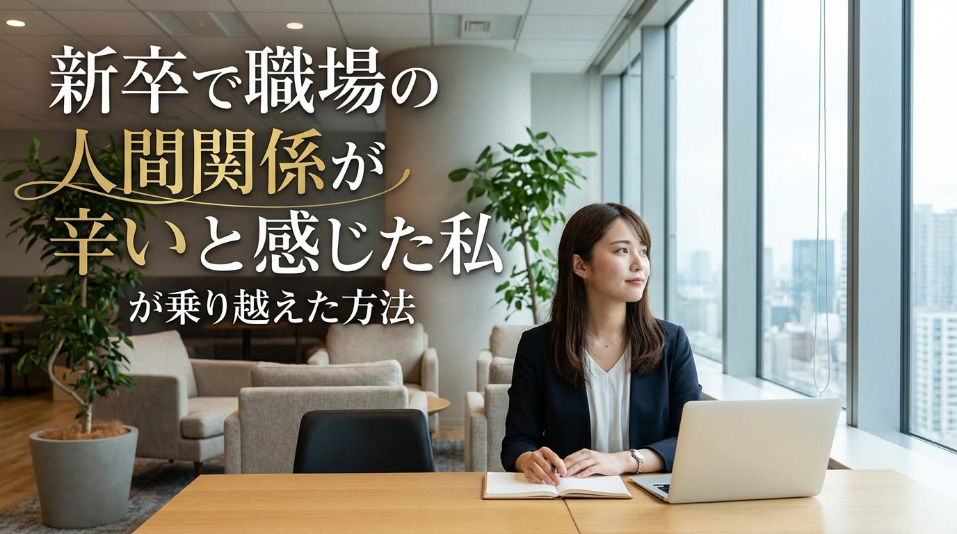 新卒で職場の人間関係が辛いと感じた私が乗り越えた方法