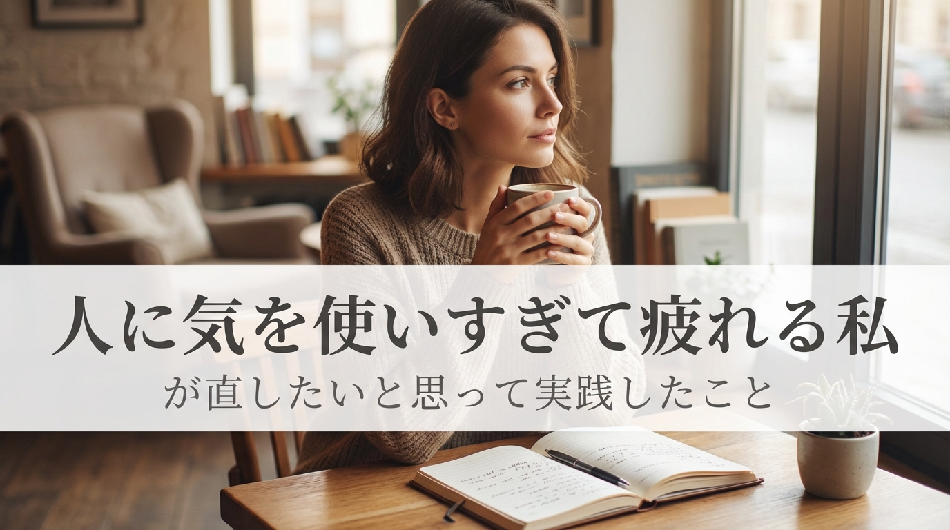 人に気を使いすぎて疲れる私が直したいと思って実践したこと