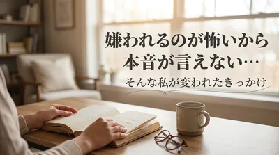 嫌われるのが怖いから本音が言えない…そんな私が変われたきっかけ