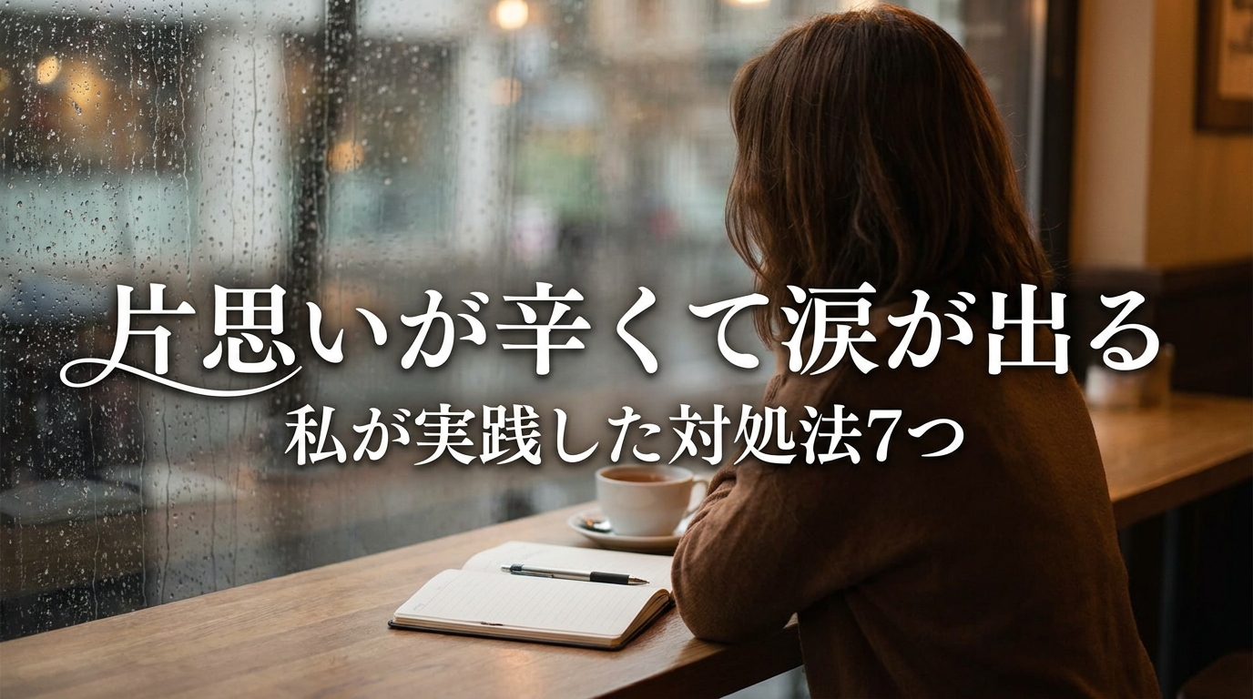 片思いが辛くて涙が出る私が実践した対処法7つ
