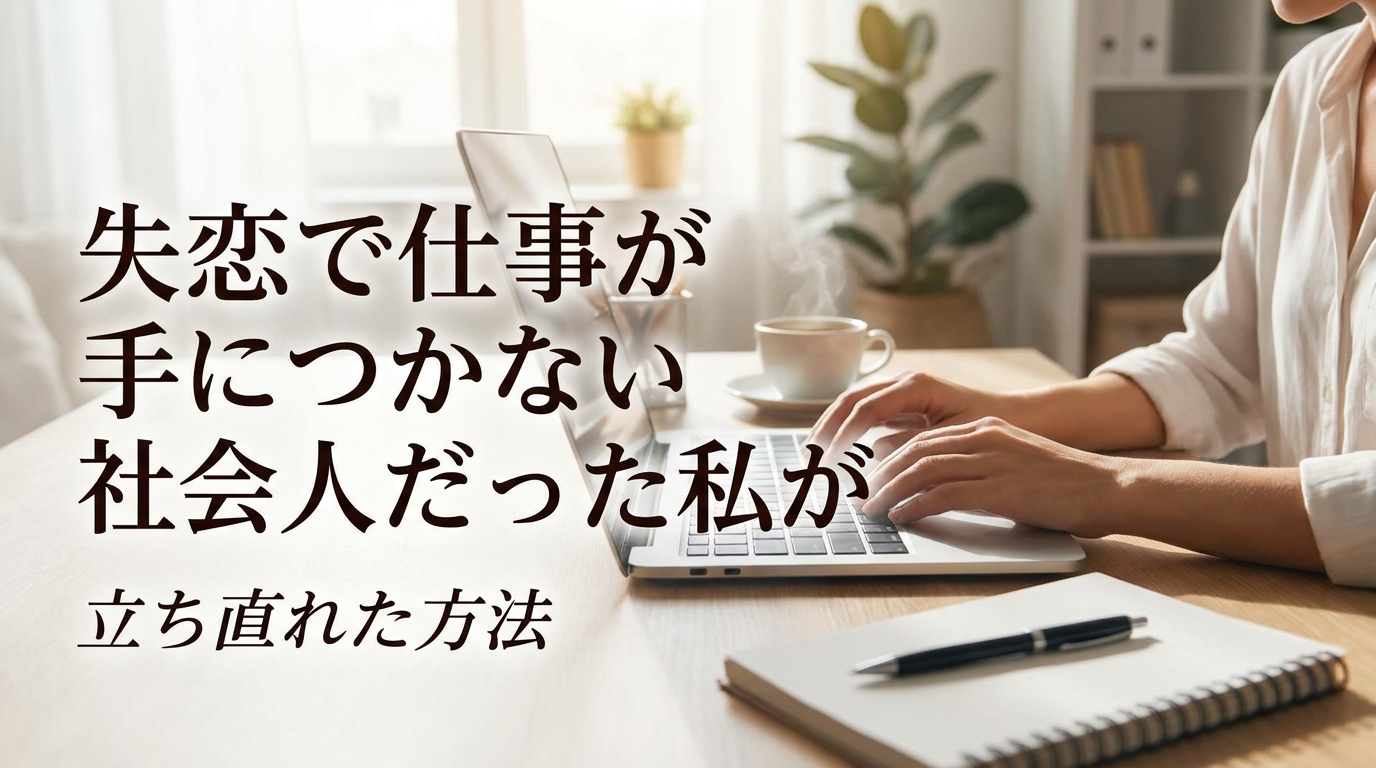 失恋で仕事が手につかない社会人だった私が立ち直れた方法