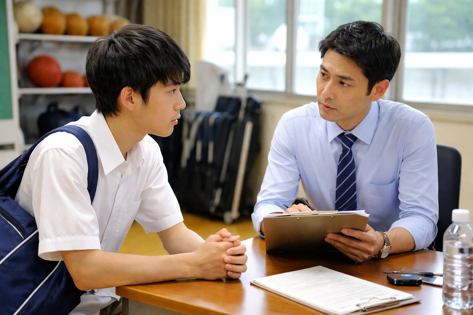 顧問の先生に伝えるときの基本的な流れ